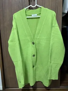 BEAUTY&YOUTH ライムグリーン カーディガン