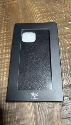 IL BISONTE iPhoneケース レザー ブラック