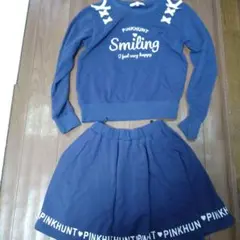 ◎PINKHUNT◎ 長袖カットソーとスカートセット◎S（120）