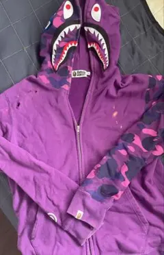 アベイシングエイプ LIQUID CAMO SHARK リキッドカモ パーカー