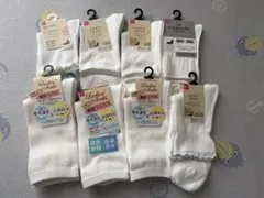 v*o様 レディース 靴下　白他まとめ売り 12足セット　通勤通学洗い替えにのサムネイル