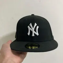 New Era 59FIFTY ブラック キャップ 7 1/2