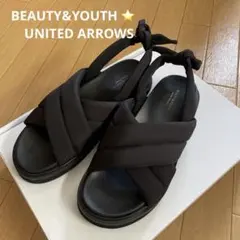 限定出品⭐️BEAUTY&YOUTH サンダル ブラック⭐️サイズ38のサムネイル