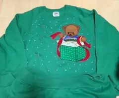 USA製 90s vintage bear プリントスウェット グリーのサムネイル