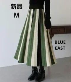 BLUEEAST ニットスカート　アナバウンド　グリーン　ブルーイースト