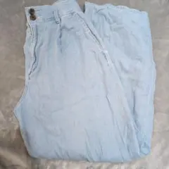 GU ライトデニムタックワイド L