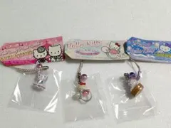 ご当地キティ　根付けストラップ　３点