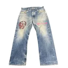 90s USA製 Levi's 501 バレンシア555 ハンドペイント W31 - メルカリ
