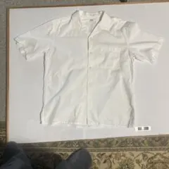 UNIQLO 半袖オープンカラーシャツ ホワイト