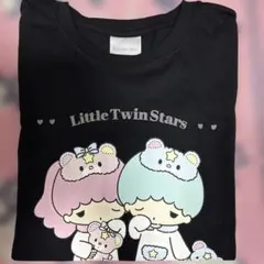 Little Twin Stars 半袖Tシャツ ブラックのサムネイル