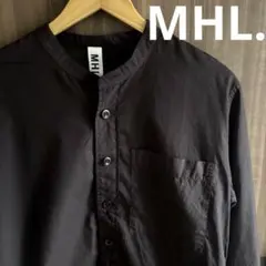 【美品◎】MHL. エムエイチエル ガーメントダイPOPLIN STANDシャツのサムネイル