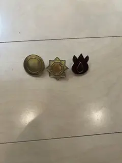 ポケモンジムバッジ カントー編 3種(クリムゾン ゴールド オレンジ)