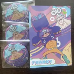 ワンピース フランキー　マルイ 出張店 麦わらストア ブロマイド 缶バッジ