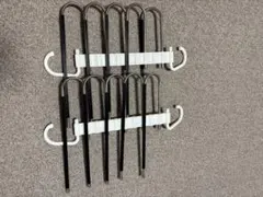 あ*り様 金属製スリム衣類ハンガー 黒白