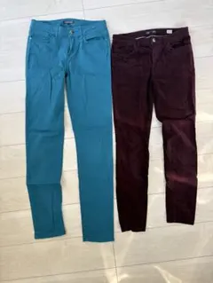 トミーヒルフィガー パンツ2本セット テーパード＆コーデュロイ