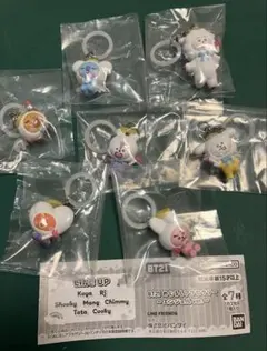 BT21 ガチャガチャ めじるしアクセサリー〜エンジェルver〜 コンプセット