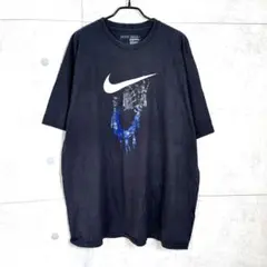 デザイン◎ 古着　Nike ナイキ　オーバーサイズ Tシャツ ブラック　XL