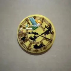 ディズニー 刺繍缶バッジ ピーターパン