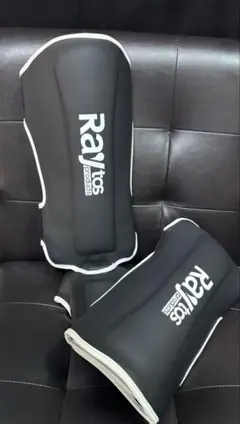【新品未使用】Raytos キックボクシングレガース（ L黒白）のサムネイル