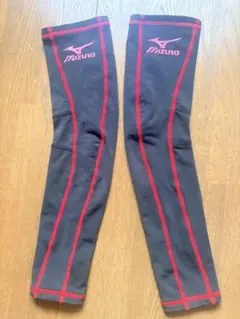 MIZUNO アームウォーマー Sサイズ ブラック レッド