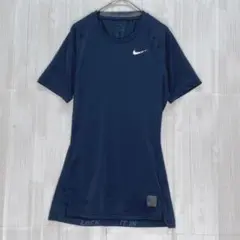 NIKE ナイキ　ドライフィット インナーシャツ　半袖 Mサイズ ネイビー