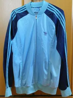 adidas 水色 ネイビー ジャージ