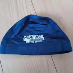 セントラルスポーツ スイミング キャップ 青 紺 Lサイズ