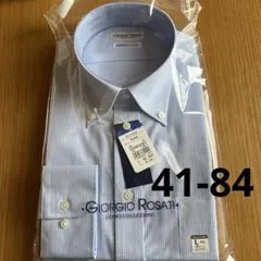 洋服の青山　ワイシャツ　ボタンダウン　ストライプ　L