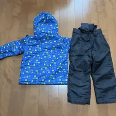 100cm子供用スキーウェア 青色と黒色　上下美品5回使用