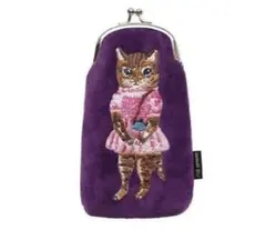 新品　ナタリーレテ　ロングパース　がまぐち　A 猫　ねこ　ネコ　キャット