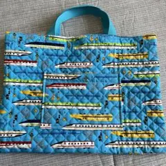 入園入学準備　ハンドメイド　レッスンバッグ　新幹線