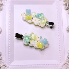 デコホイップ 前髪クリップ 2個セット★