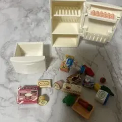 シルバニアファミリー 冷蔵庫と食品セット