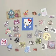 サンリオ ボンボンドロップシール おはじきシール ぷっくりシール おすそ分け ７