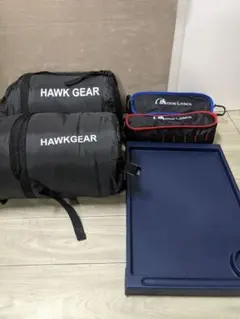 青 テーブルチェアセット 折りたたみ機能付き アウトドア用 キャンプ