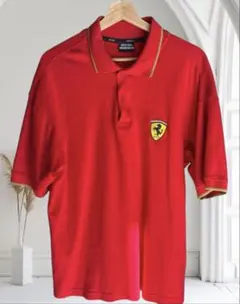 ★【Ferrari】フェラーリポロシャツ　レッドM★のサムネイル