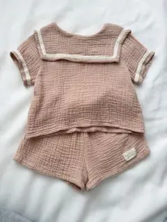 韓国子供服　bebe nine セーラーセットアップ　M
