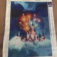 ダイヤモンドアート ミッキー 完成品 30x40cm