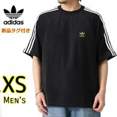 adidas 黒 XS 半袖Tシャツ パイル地 originals アディダス