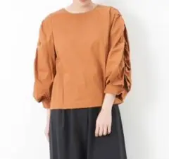 malla マーラ トップス ブラウス ブラウン カットソー サイズ38