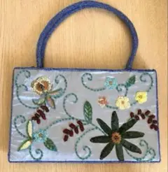 刺繍ビーズ装飾ハンドバッグ スパンコール クラッチバッグ ヴィンテージ Y2K