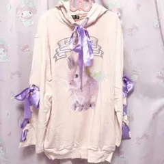 TRAVAS TOKYO トラバストーキョー うさぎ リボン パーカー 黒 - メルカリ