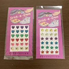 レトロ　シール　ステッカー　ピアスシール
