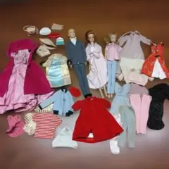 ヴィンテージバービー　洋服バッグセット