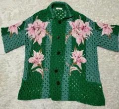 VALENTINO フローラルエンブロイダリー クロシェットシャツのサムネイル
