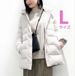 グローバルワーク ウツクシルエット撥水ダウンコート L