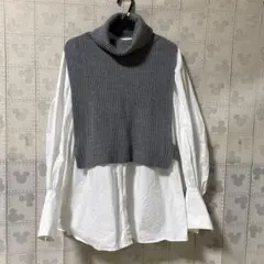 snidel 白 ブラウス ニット セット チュニック