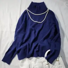 美品❤マッキントッシュフィロソフィ　ウール　カシミヤ混　ニットセーター