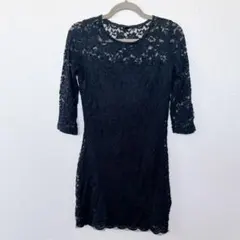 PIMKIE 黒 レース 七分袖 ワンピースのサムネイル