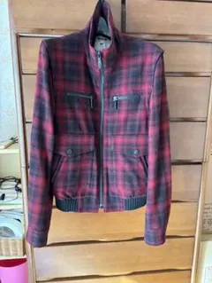 FACTOTUM 赤・黒チェック柄 ジャケット 46